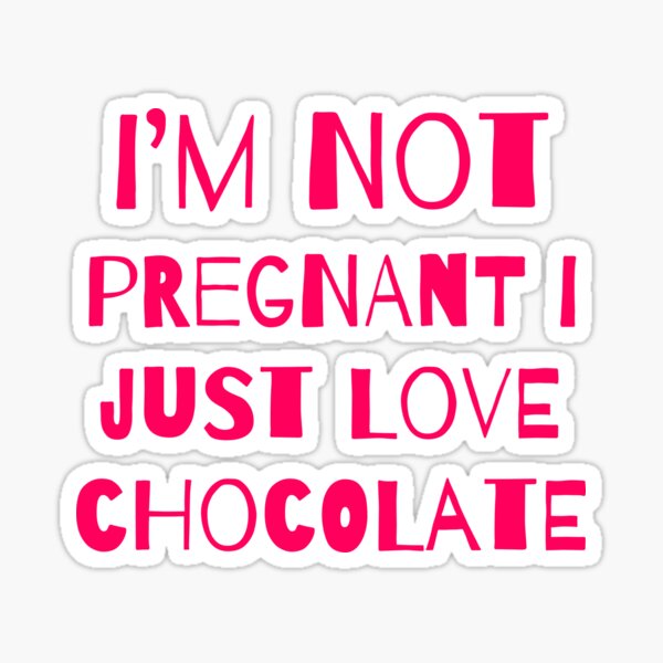 Aperçu de l'œuvre Je ne suis pas enceinte créée et vendue par Coolprints1.
