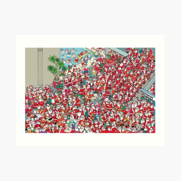 Santa Convention Art Print