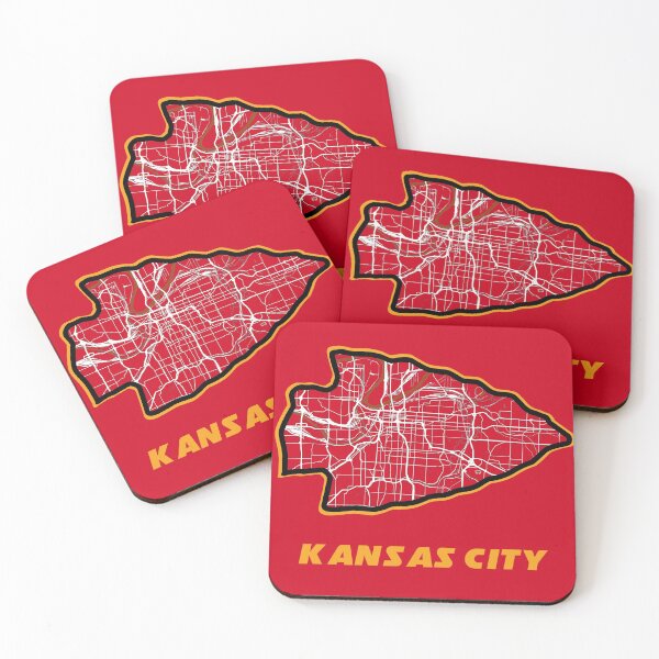 Artikelvorschau, Kansas City Arrowhead-Karte in den Farben der Chiefs entworfen und verkauft von kelbyredux.