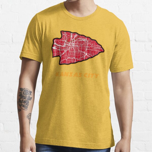 Kansas City Arrowhead Map in Chiefs Colors Kids T-Shirt for Sale by  kelbyredux