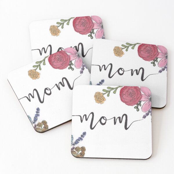 Item preview, Mom Art - Flowers Watercolor Ink and Calligraphy designed and sold by spillthebeenz.