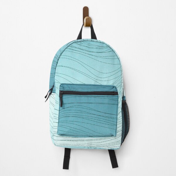 Item preview, Abstract wave pattern with blue and grey ombre designed and sold by dana-mie.
