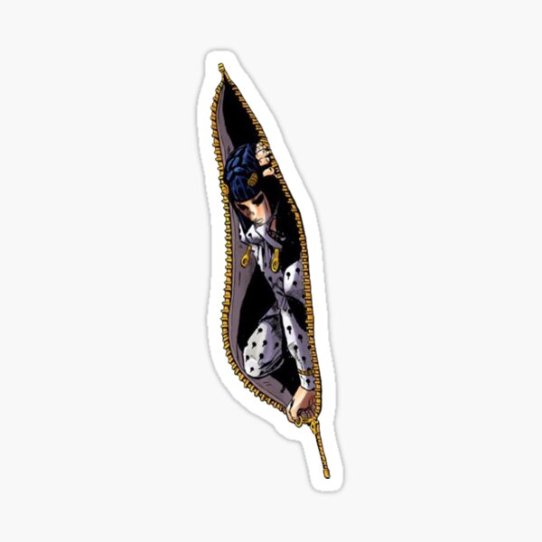 Jojo Zipper Black White Sticker