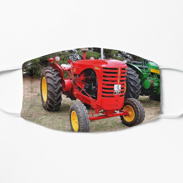 Old red tractor Mask