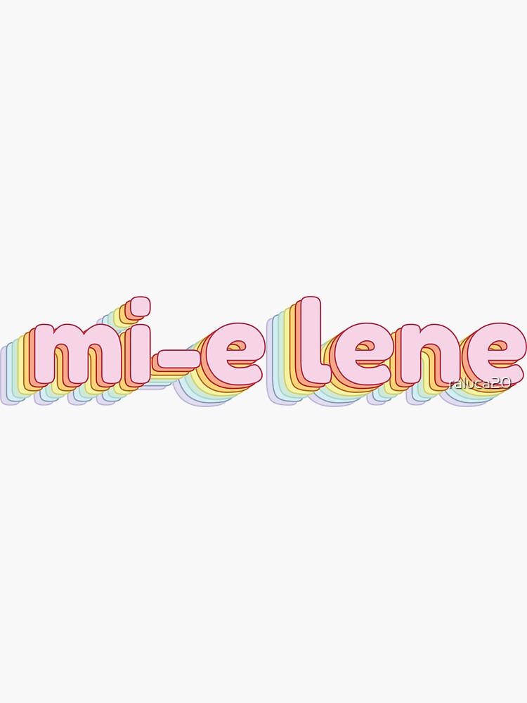 Thumbnail 3 of 3, Sticker, mi-e lene designed and sold by raluca20.