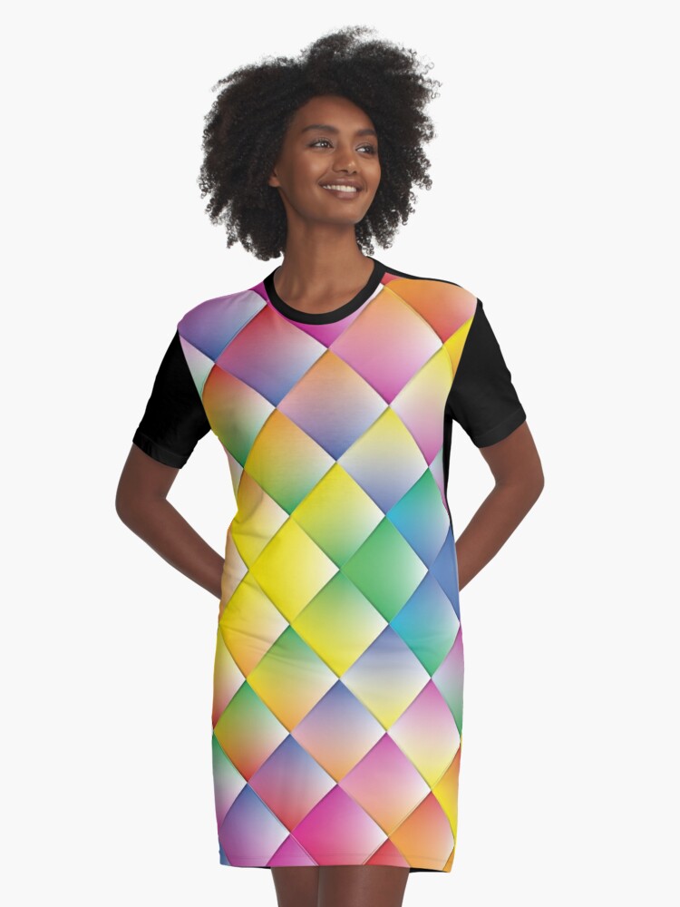 rainbow diamond dress