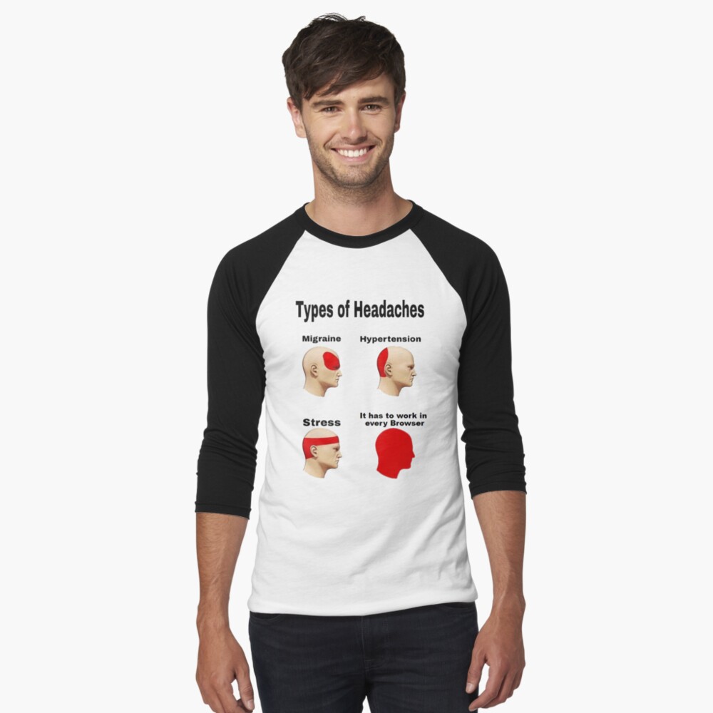 Item preview, Baseball ¾ Sleeve T-Shirt designed and sold by TechMemetopia.