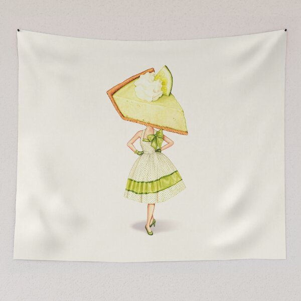 Item preview, Cake Head Pin-Up: Key Lime Pie designed and sold by Kelly  Gilleran.