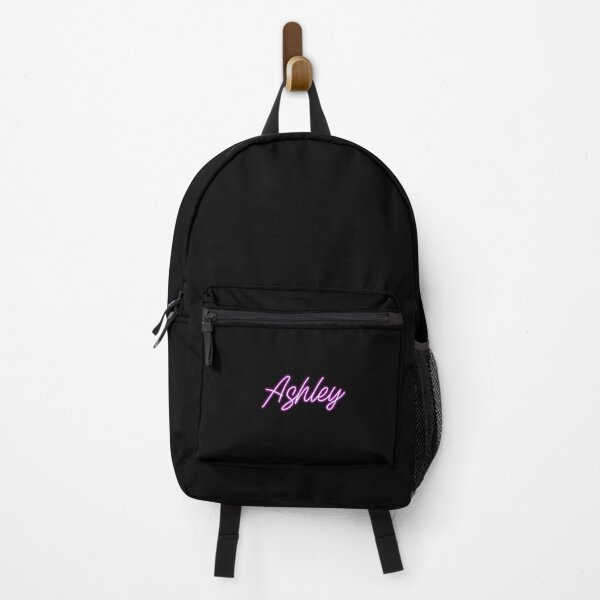 Ashley neon lights sign purple name Backpack
