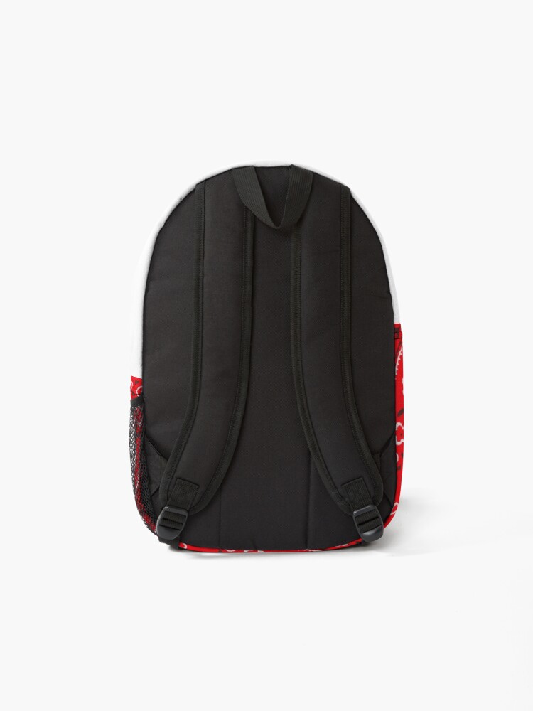 Alternate view of Red Bandana Pattern Backpack