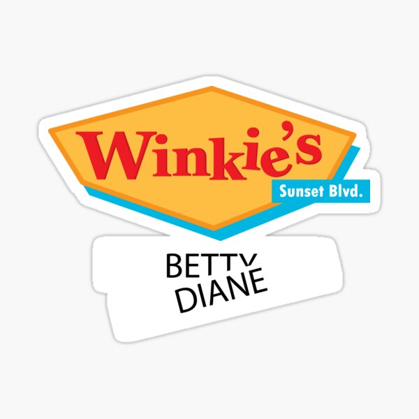 Item preview, Mulholland Drive Winkie's Name Tag designed and sold by cuteviscera.