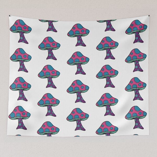 Item preview, Funky Mushroom (tiled) designed and sold by artsyANTcreatns.
