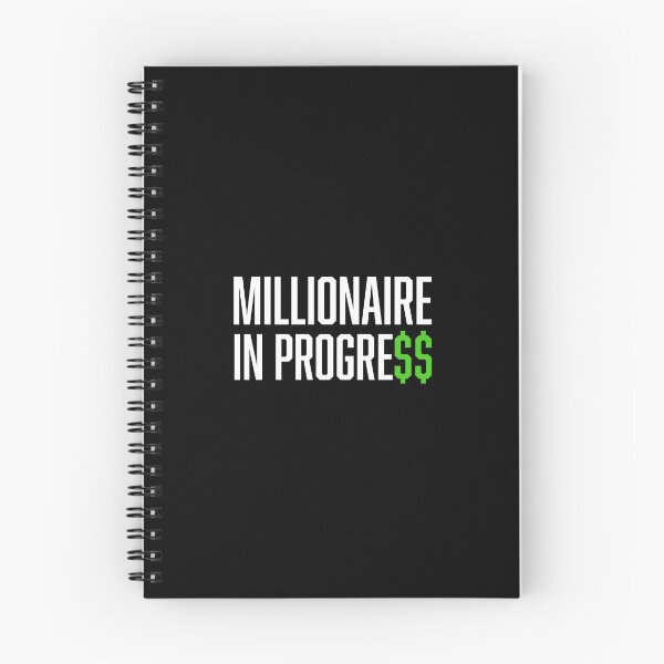 Item preview, Millionaire In Progress, Money Dollar Sign, White Green designed and sold by HustleLife.