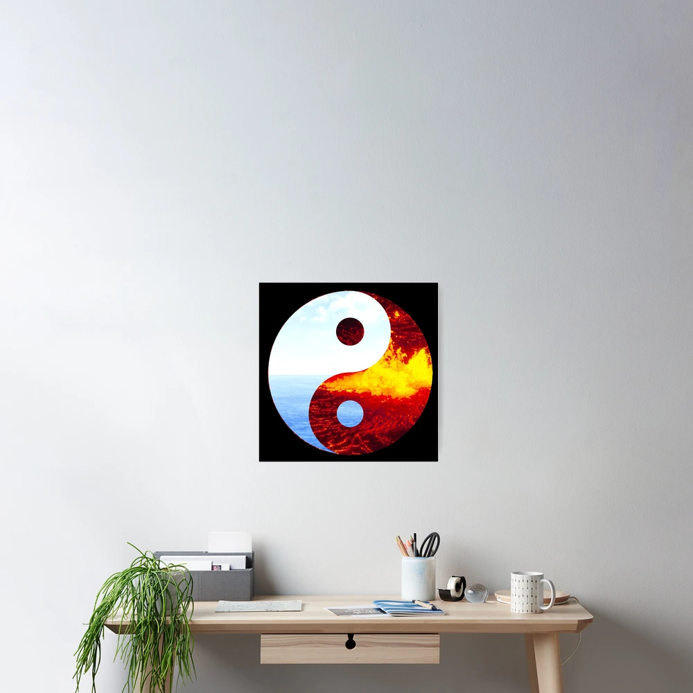 Yin Yang Abstract Watercolor Artwork, Eastern Spiritual YinYang Prints  Poster for Sale by SharpDream