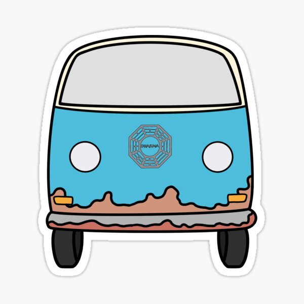 Dharma Hippie Van de Lost TV Series Pegatina