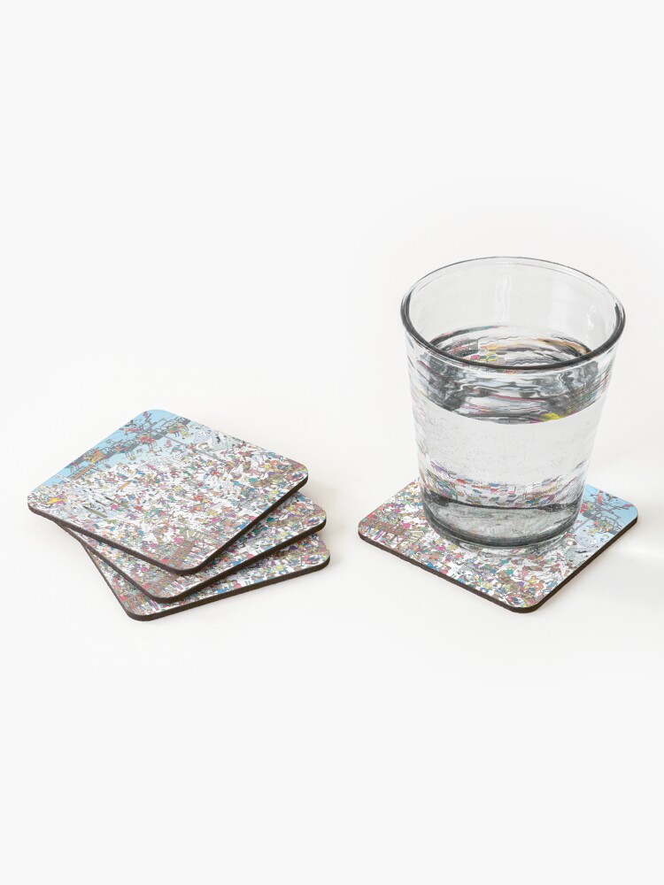 Alternate view of Skiing Stars Coasters (Set of 4)
