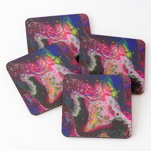 Item preview, Acrylic Paint Pour - Rainbow Color Pattern - Cells (#3 part 1) designed and sold by serenityshadows444.