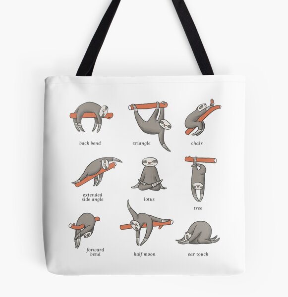 Sloth Yoga - The Definitive Guide Tote Bag for Sale by Theysaurus