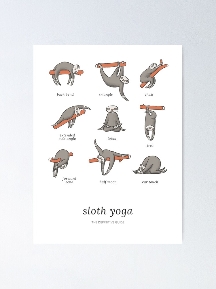 Free Shipping Worldwide - Yoga Mat Gift Idea - Cute Sloth - Thick