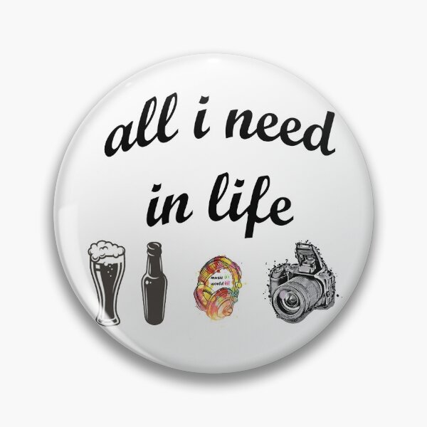 Item preview, Cámara de música de cerveza All I Need in Life designed and sold by ka2nelronz.