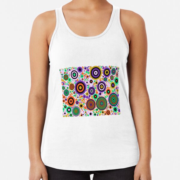 Flowering Certification (oranges, greens and purples) Racerback Tank Top