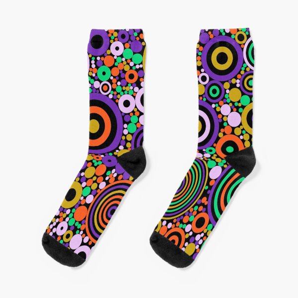 Flowering Certification (oranges, greens and purples) Socks