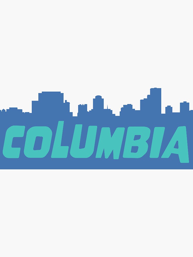 "Columbia South Carolina Skyline" Sticker for Sale by daltondesigns