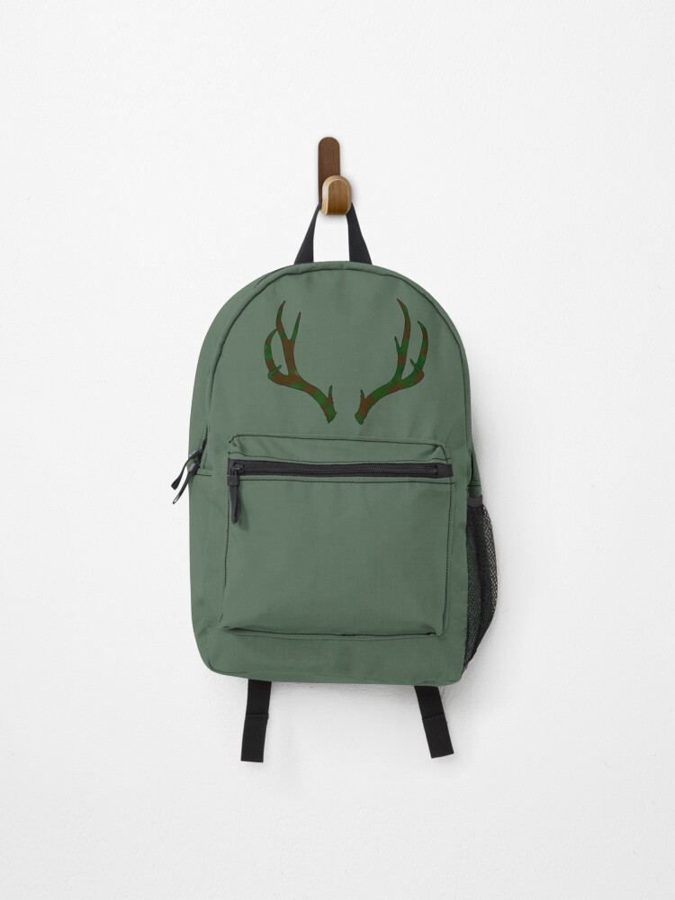 Camo Deer Antlers Backpack for Sale by doodle-envy