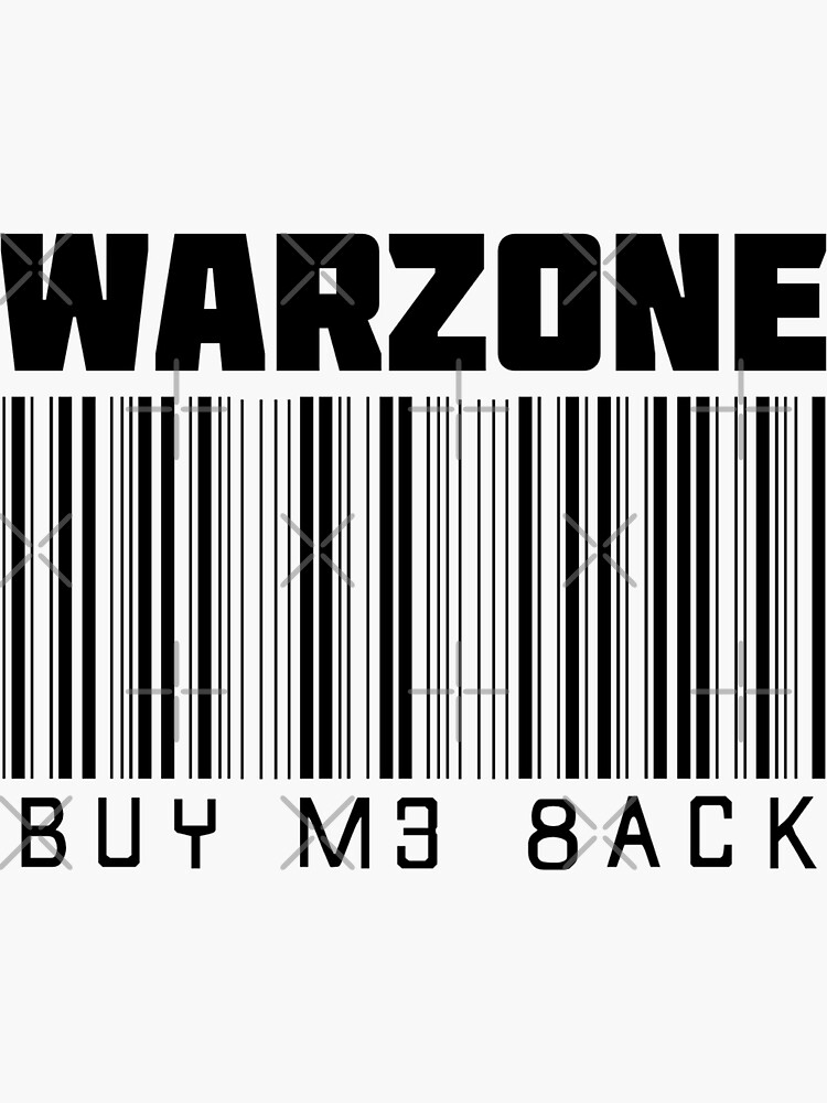 "Warzone Buy Me Back" Sticker for Sale by DragonGFX Redbubble