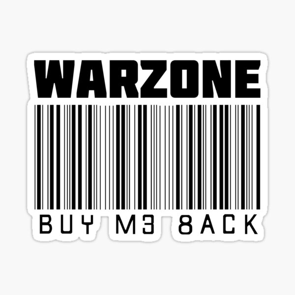 Warzone Buy Me Back Sticker
