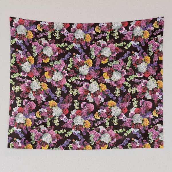 Artikelvorschau, Aquarell-Mischblumen-Muster-Druck entworfen und verkauft von MCMXCV-PROJECT.