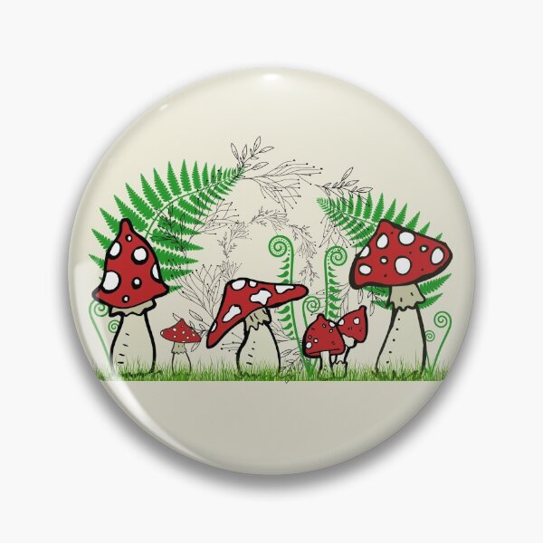 Item preview, Mushrooms and Ferns Forest Glade designed and sold by silvaris.