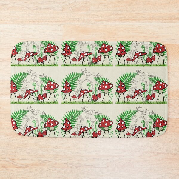 Item preview, Mushrooms and Ferns Forest Glade designed and sold by silvaris.