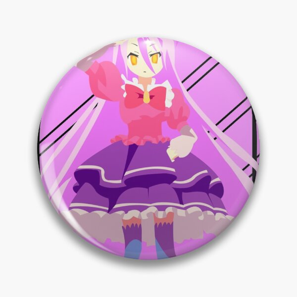 Aperçu de l'œuvre Tshirt autocollant de masque de shiro pas de jeu pas de vie créée et vendue par Project-Seven.
