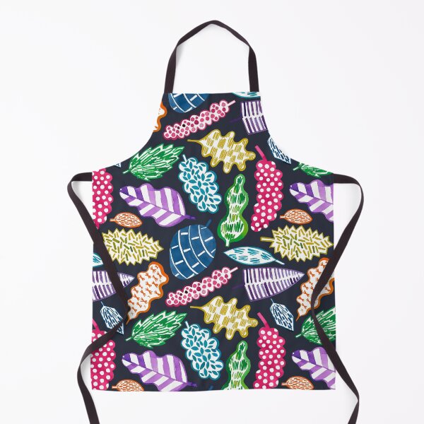 Item preview, Leaves with graphic textures - Botanical print with geometry - Multicolor black designed and sold by ninoladesign.