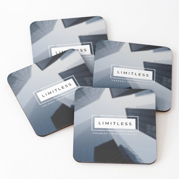 Item preview, Limitless - Unleash Your Potential (Faded City White Text Box Version) designed and sold by skykarrot.