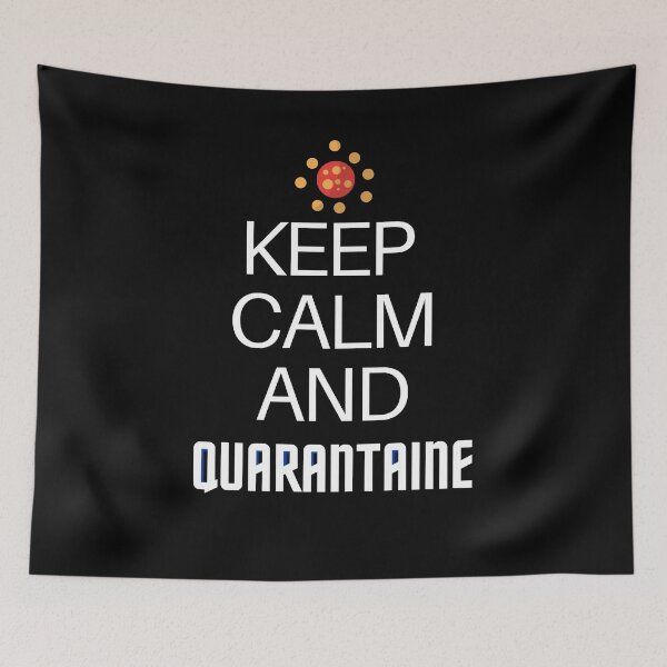 Item preview, Keep Calm and Quarantaine  designed and sold by Echo Dusk.