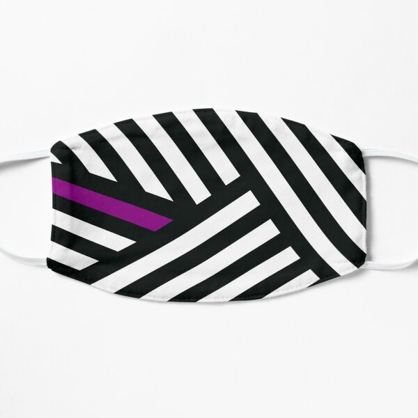 Dazzle Ship - Purple/White Flat Mask