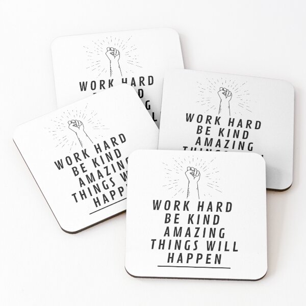 Item preview, work hard be kind amazing things will happen designed and sold by ihsanestore01.