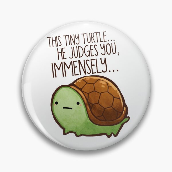 Judging turtle Pin