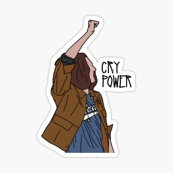 Item preview, Hozier cry power fist block colour line art outline designed and sold by robantbb.