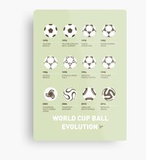 My Evolution Soccer Ball minimal poster Metal Print