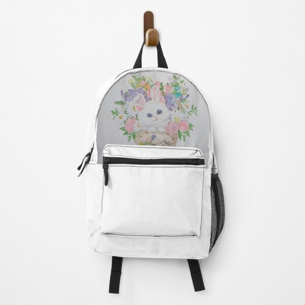 Item preview, Cute Bunny Kitten in a Floral Basket designed and sold by Proudgrandma 148.