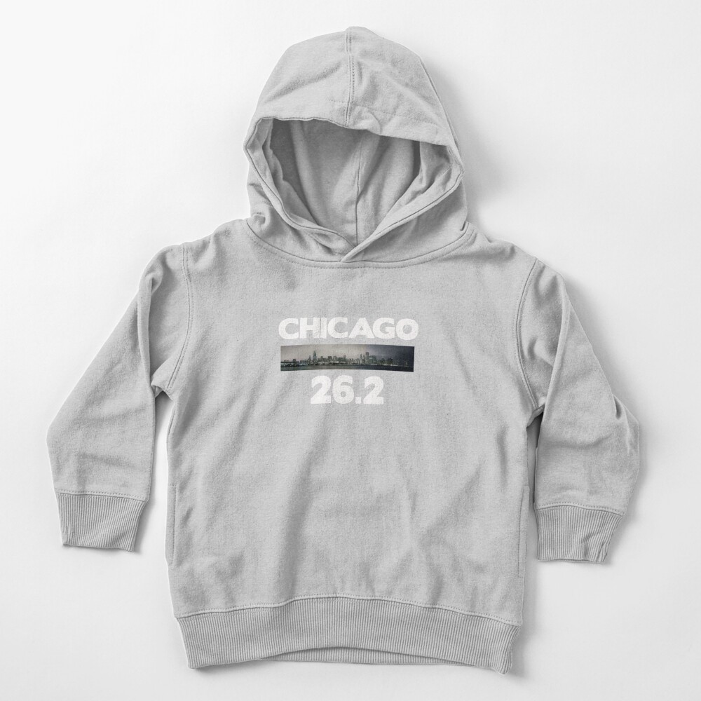 Chicago Illinois Run 26.2 miles Toddler Pullover Hoodie