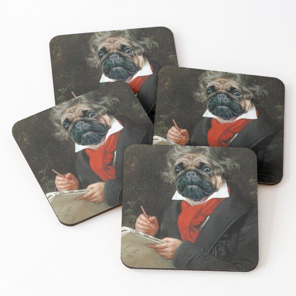 Item preview, Beethoven Funny Pug Dog Portrait designed and sold by MOKA META.