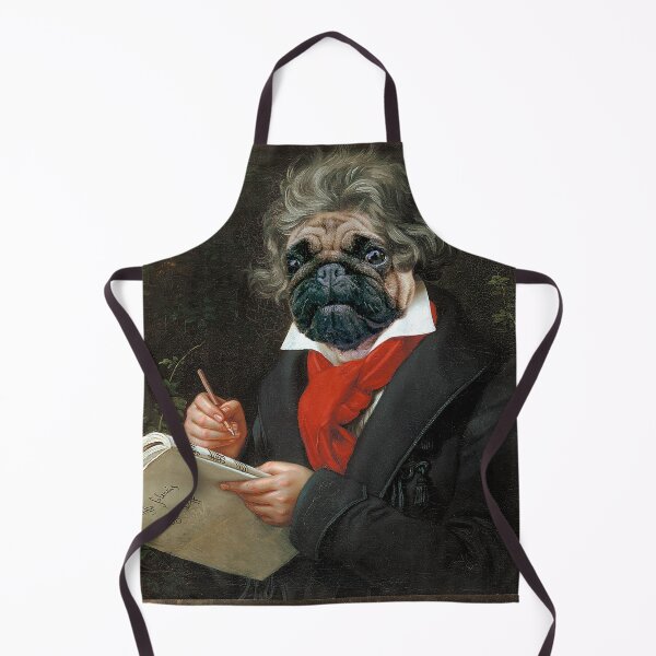Item preview, Beethoven Funny Pug Dog Portrait designed and sold by MOKA META.