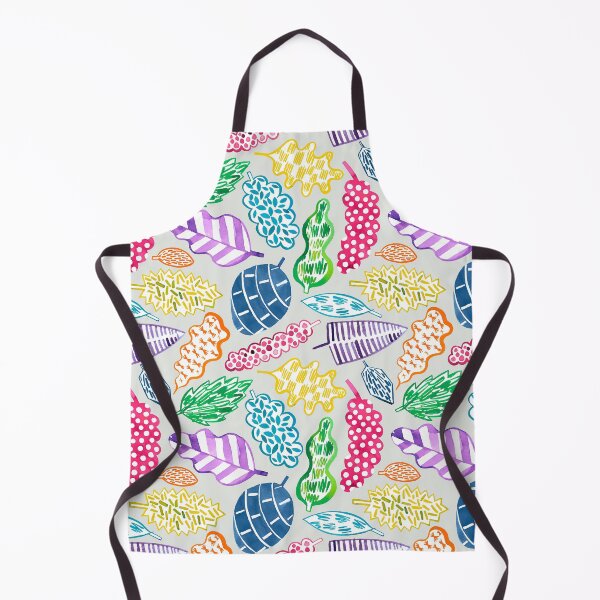 Item preview, Leaves with graphic textures - Botanical print with geometry - Multicolor gray designed and sold by ninoladesign.