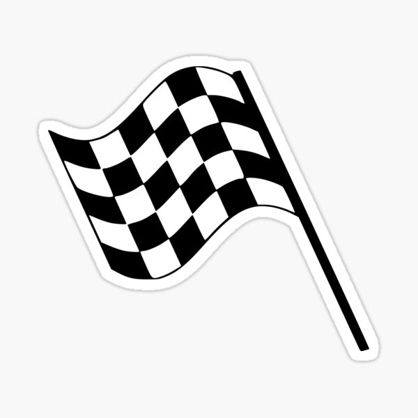 Checkered Flag Street Racing Car Vinyl Graphics Racing Flag 