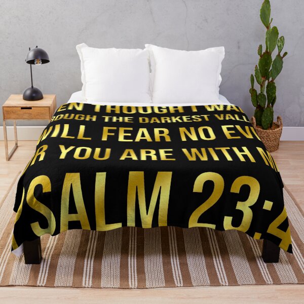 Item preview, Psalm 23:4 | Bible Verse | Christian | Even Though I Walk Through The Darkest Valley I Will Fear No Evil For You Are With Me designed and sold by christiangoods.