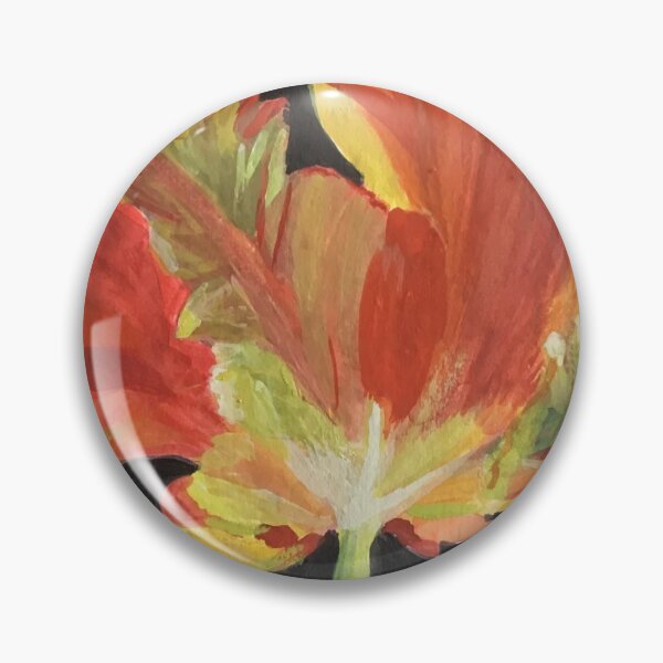Item preview, Midnight Parrot Tulip Original Watercolor Art designed and sold by RobinetteArt.